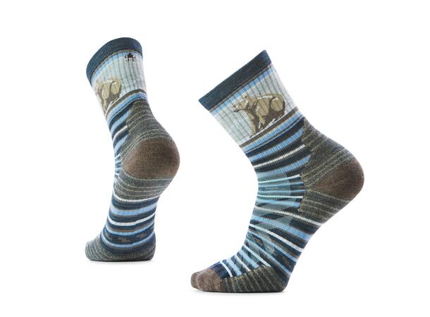 Hike Targeted Bear Stripe Mid Crew 