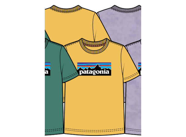 K P-6 Logo T-Shirt Nectar Yellow L (12 år)