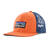 K Trucker Hat P-6 Logo: Orange Peel OS (One Size) 