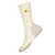 W Everyday Groovy Bloom Crew Socks Natural L (42-45) 