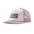 P-6 Logo Trucker Hat White w/Quiet Violet OS (One Size) 