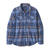 W L/S Org Cotton MW Fjord Flannel Shirt Comstock: Current Blue M 