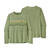 M L/S Cap Cool Daily Graphic Shirt Line Logo Ridge Stripe: Salvia Green XL 