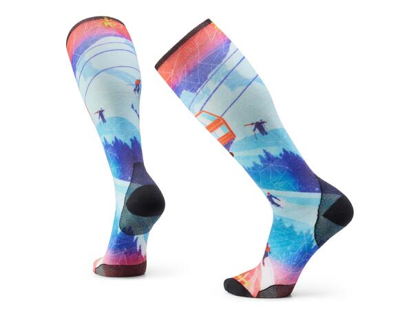 Ski Zero Cushion Ski Day Print OTC Socks