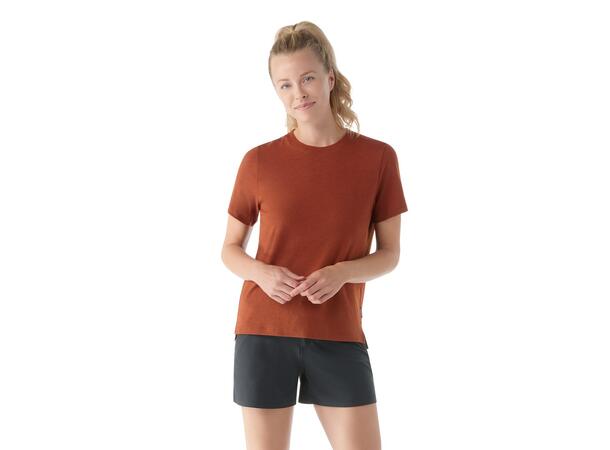 W Perfect Crew Tee Pecan Brown M 