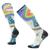 Ski ZC Rainbow Trails Print OTC Socks Laguna Blue S (34-37) 