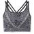 W Intraknit Strappy Bra Black Heather S 