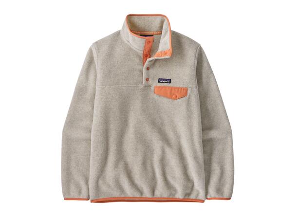 W LW Synch Snap-T P/O Oatmeal Heather w/Heirloom Peach M