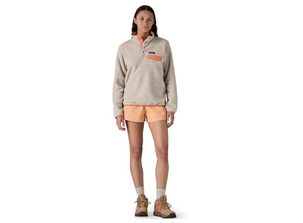 W LW Synch Snap-T P/O Oatmeal Heather w/Heirloom Peach M