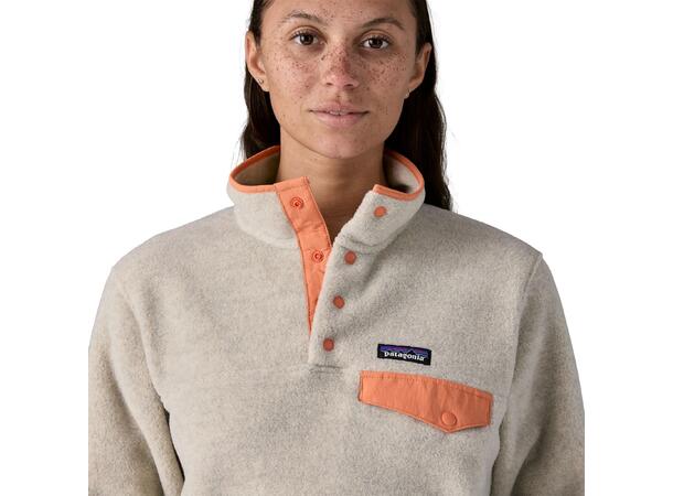 W LW Synch Snap-T P/O Oatmeal Heather w/Heirloom Peach M